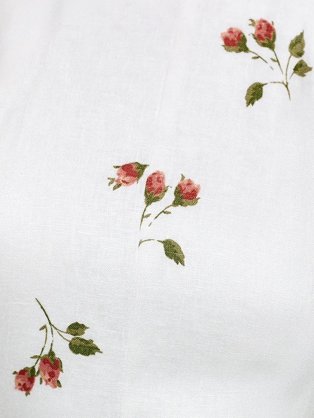 NEW Reformation Cecilia Linen Maxi Dress Floating Rose White Floral | US 4 UK 8 - Picture 5 of 13